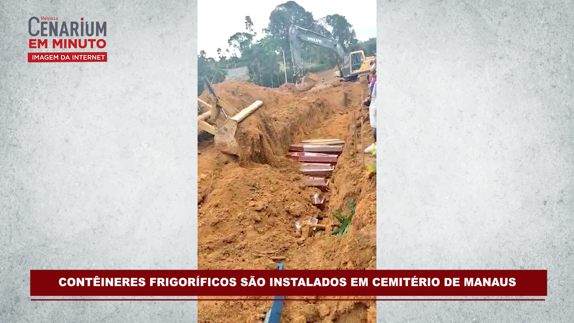 Contêineres frigoríficos são instalados em cemitério de Manaus