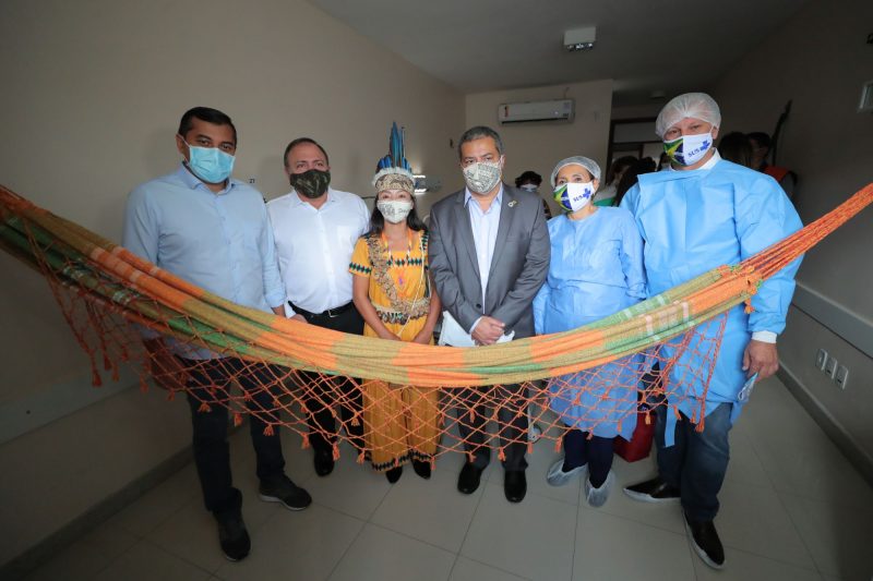 Wilson Lima e ministro Pazuello inauguram 1ª ala indígena para pacientes com Covid-19