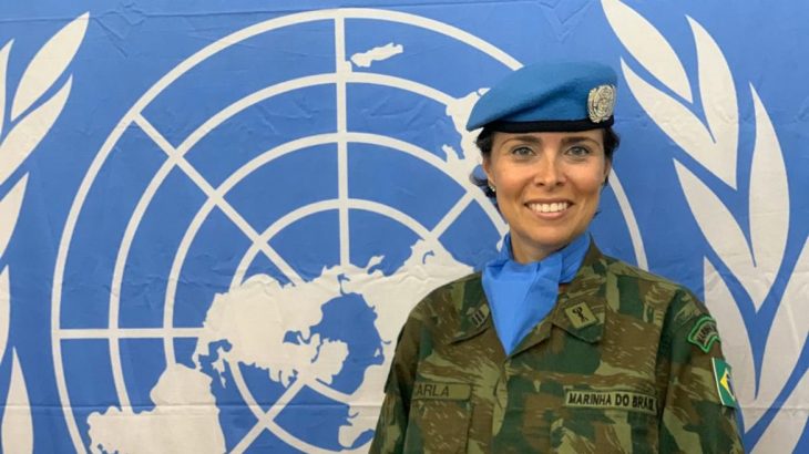 Carla Monteiro de Castro Araújo , 50, é comandante na Missão de Paz da Organização das Nações Unidas na República Centro-Africana (Divulgação)