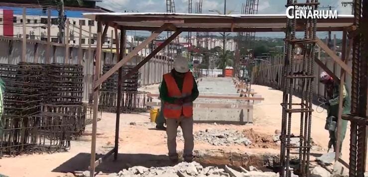 Obra de mobilidade urbana na Zona Norte de Manaus tem 70% de conclusão