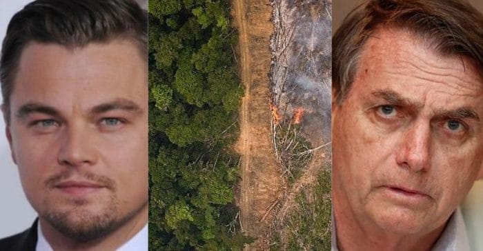 No instagram, Leonardo DiCaprio critica Bolsonaro por desmatamento na Amazônia