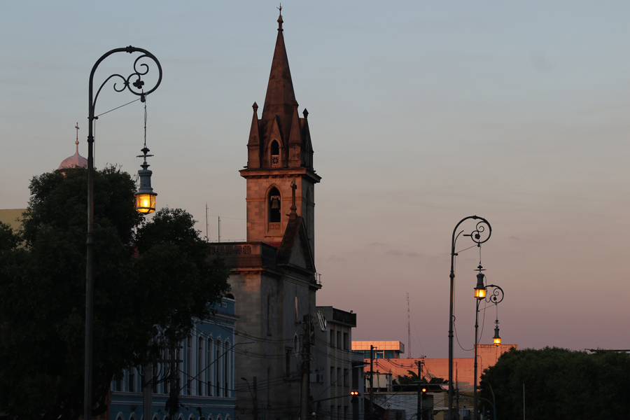 Final de tarde no Centro Histórico da cidade de Manaus (Reprodução)