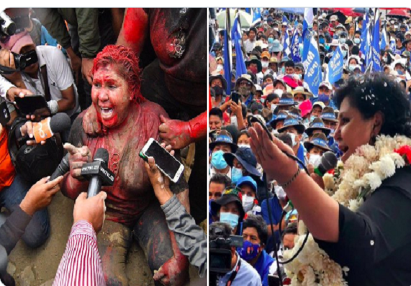 Ex-prefeita humilhada pela extrema-direita durante golpe na Bolívia é eleita senadora