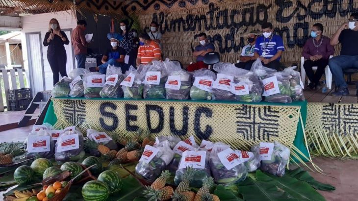 A entrega dos alimentos oriundos da agricultura familiar indígena vai atender mais de quatro mil alunos indígenas (Gabriel Abreu/ Revista Cenarium)