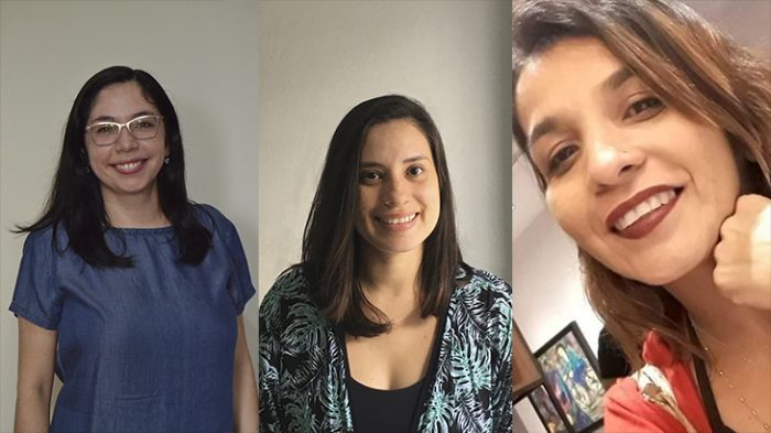 Elida Cristo, Célia Fernanda e Chris Reis. Três olhares femininos na busca por um jornalismo humano e social (Reprodução/Divulgação)