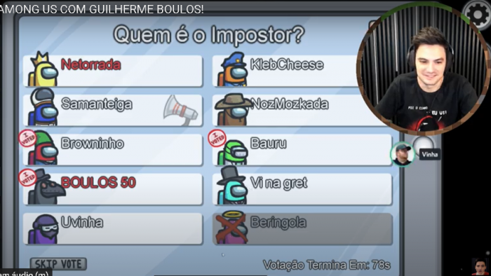 Meio milhão de pessoas assistem Boulos jogar ‘Among Us’ com Felipe Neto em live