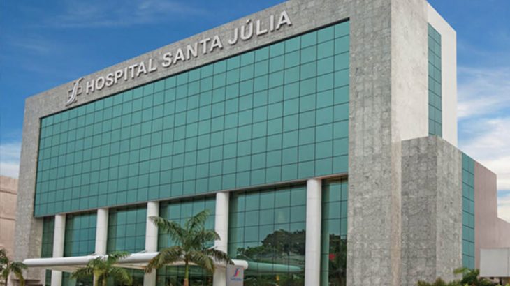 O Hospital Santa Júlia foi o primeiro a emitir um alerta sobre a superlotação de suas Unidades de Tratamento Intensivo (Reprodução/Facebook)