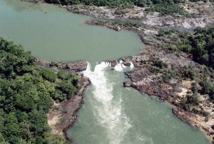 Construção da Usina Hidrelétrica Tabajara (Foto: Reprodução)