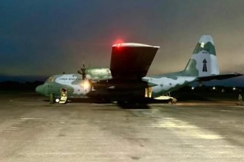 Segundo a FAB, ainda está previsto o envio de outras aeronaves que somarão esforços no Transporte Aéreo Logístico para Manaus (Tenente Padoan/ Divulgação)