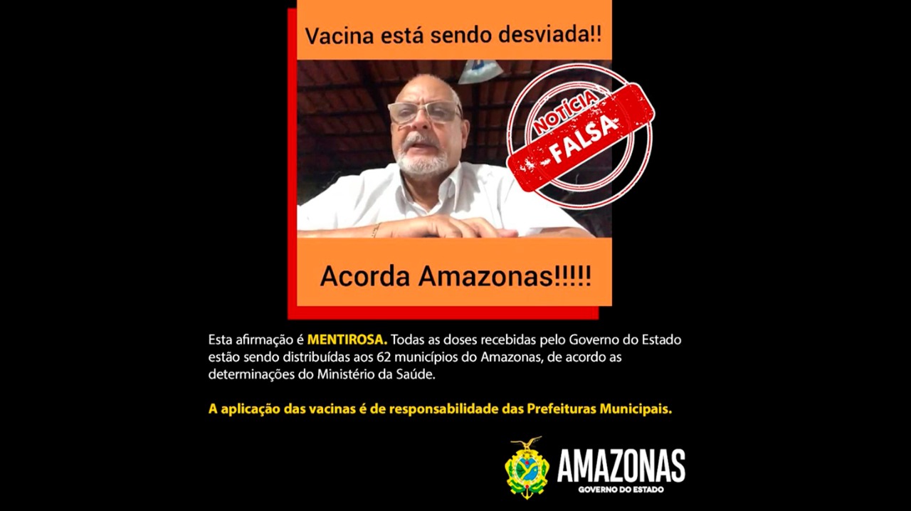 Por meio de nota, o Governo afirma que a manifestação do presidente do Sindicato é irresponsável e se enquadra como notícia falsa (Reprodução)