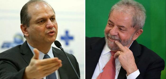 Ricardo Barros à esquerda e Lula à direita. (Reprodução/Agência Brasil)