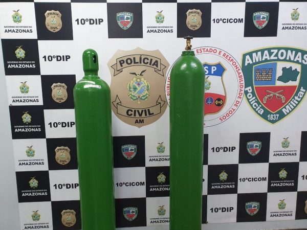 Polícia Civil prende dois homens por falsificar e vender cilindros de oxigênio