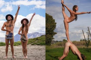 Fotos de expressão artística caracteriza o registro de Silke Muys e Kieran Sannon    pelos países por onde passam (Reprodução/Instagram/@silkyrontheroad)