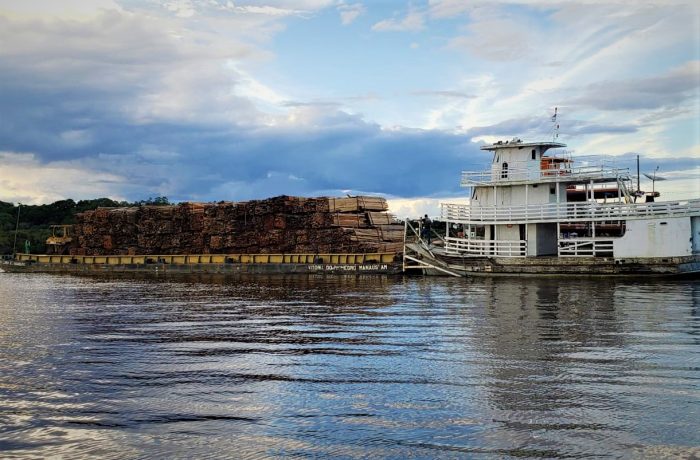 No AM, Polícia Federal apreende 400 metros cúbicos de madeira no rio Negro