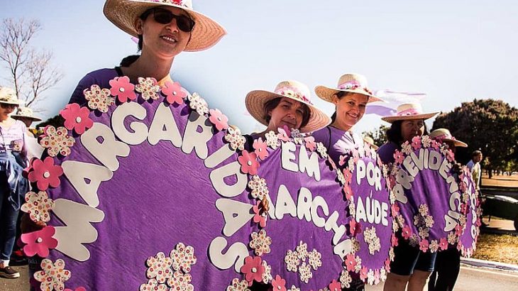 A marcha é maior ato de mulheres da América Latina (Reprodução/Cecília Figueiredo)