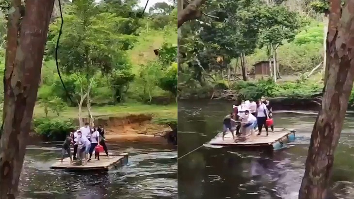 Na Amazônia, equipe de Saúde enfrenta cheia dos rios para atender comunidades
