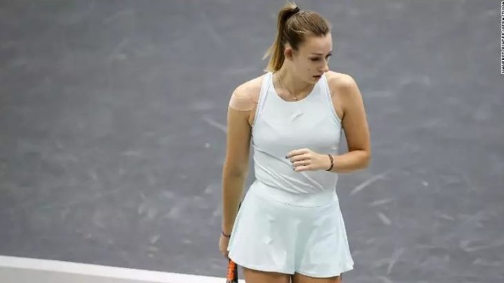 A tenista russa Yana Sizikova (Reprodução/CNN)
