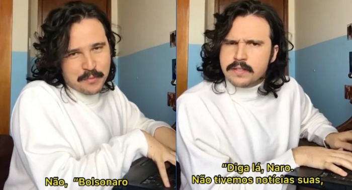 Material foi publicado por um humorista mineiro que se identifica como Esse Menino, 24 (Reprodução/Internet)
