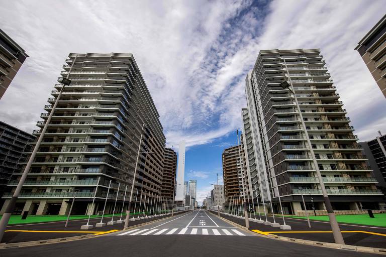 Visão geral dos prédios construídos para receberem os atletas olímpicos (BEHROUZ MEHRI/AFP)