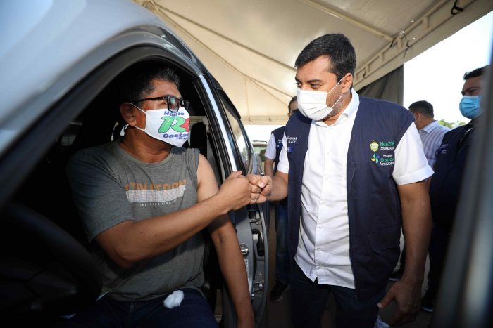 Vacina Amazonas: governador acompanha vacinação contra Covid-19 no interior do Estado