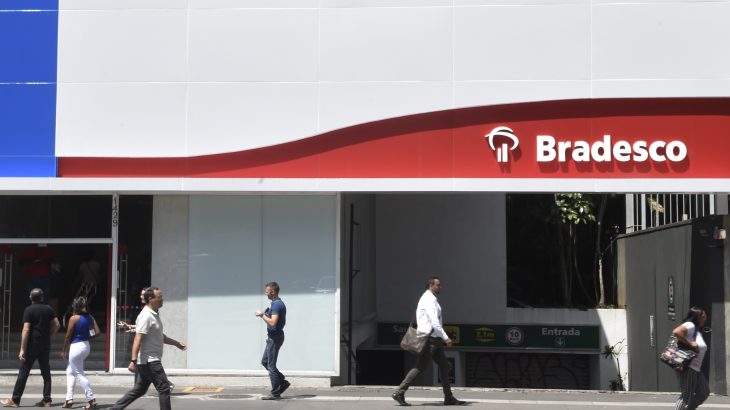 Agência do banco Bradesco na Avenida Paulista, em São Paulo (Reprodução/Internet)