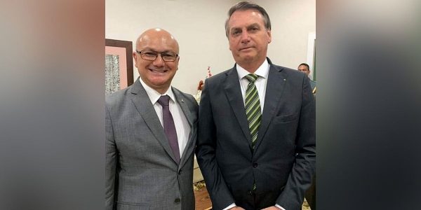 Coronel Menezes e o presidente Jair Bolsonaro (Reprodução/Redes Sociais)