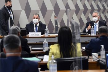 Sessão da CPI da Covid, no Senado (Marcos Oliveira/Agência Senado)
