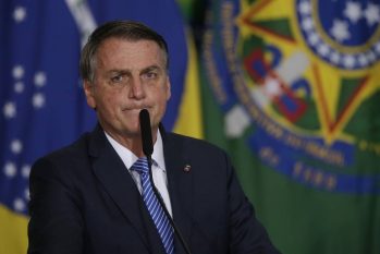 O presidente Jair Bolsonaro participa de evento no Palácio do Planalto (Cristiano Mariz/Agência O Globo)
