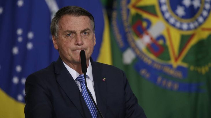 O presidente Jair Bolsonaro participa de evento no Palácio do Planalto (Cristiano Mariz/Agência O Globo)

