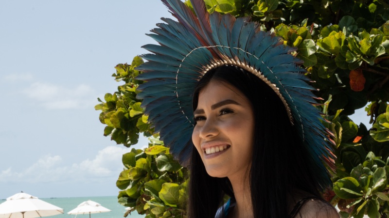 Em PE, pela primeira vez, indígena é finalista do Miss Beleza