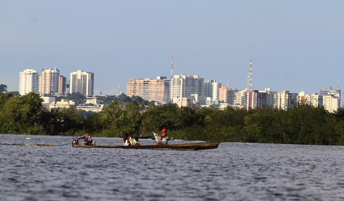 Vista da cidade de Manaus e o rio Negro. Foto: Ricardo Oliveira/Revista Cenarium