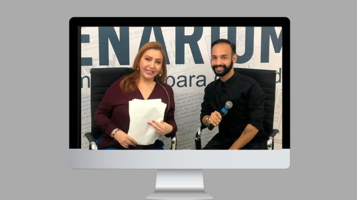 A jornalista Paula Litaiff e Elias Mariano (Gustavo Gilona/CENARIUM)