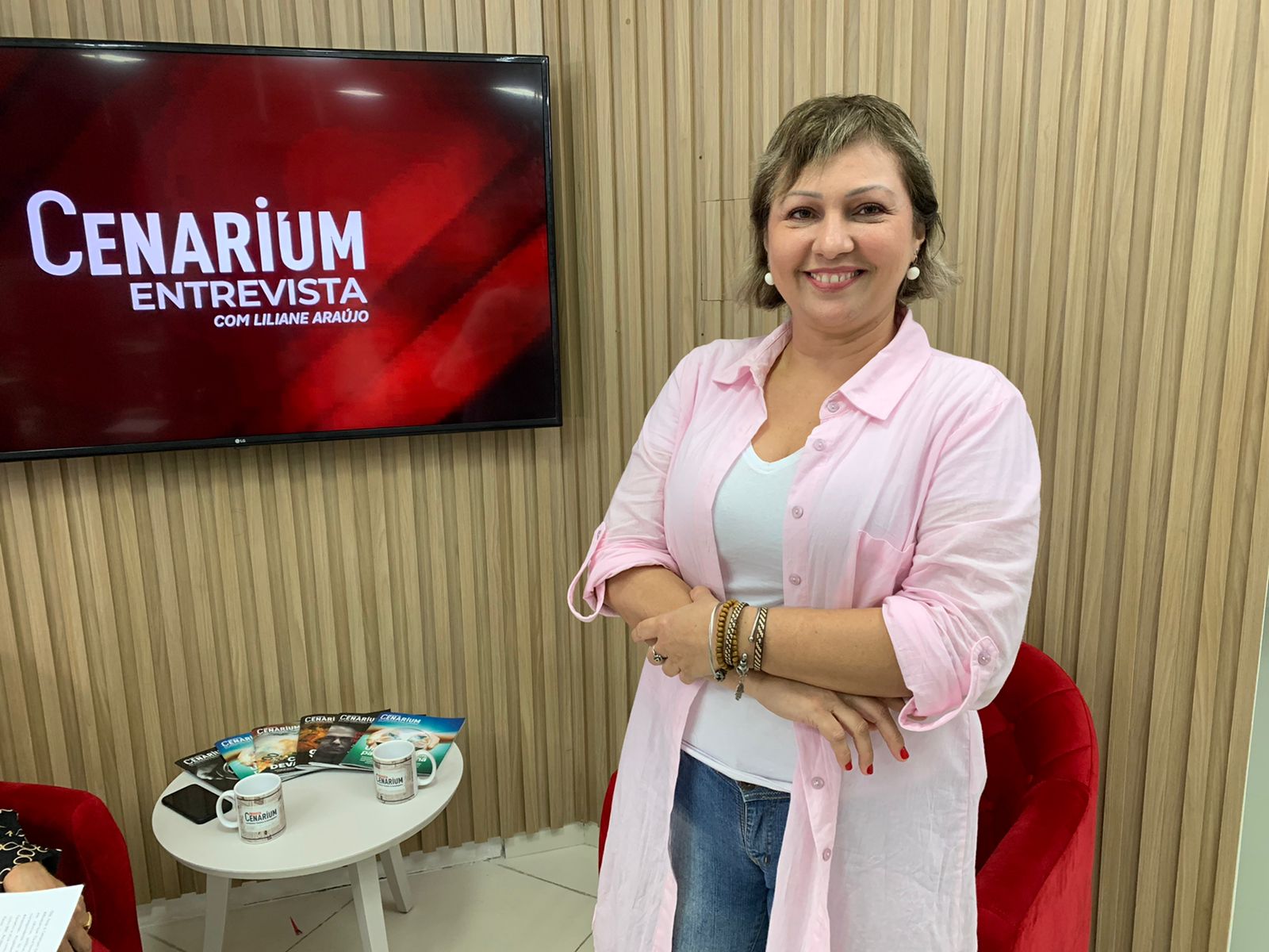 Liliane Araújo recebe jornalista Liege Albuquerque no ‘Cenarium Entrevista’