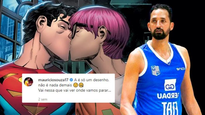 O jogador Maurício Souza criticou o quadrinho da DC Comics (Reprodução/Instagram)