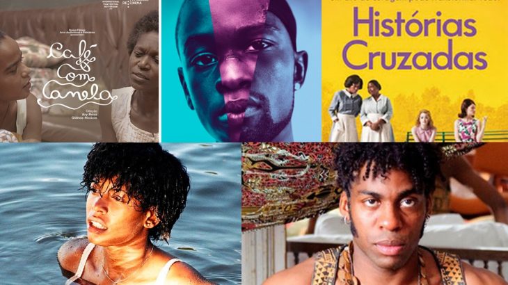 Mosaico retrata personagens marcantes e filmes com histórias envolventes de negros. (Arte: Fábio Barbosa/ CENARIUM)