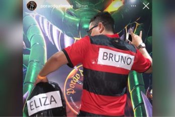 O caso do homem fantasiado de 'goleiro Bruno' causou revolta entre defensores dos direitos das mulheres e ativistas políticos (Reprodução/Instagram)