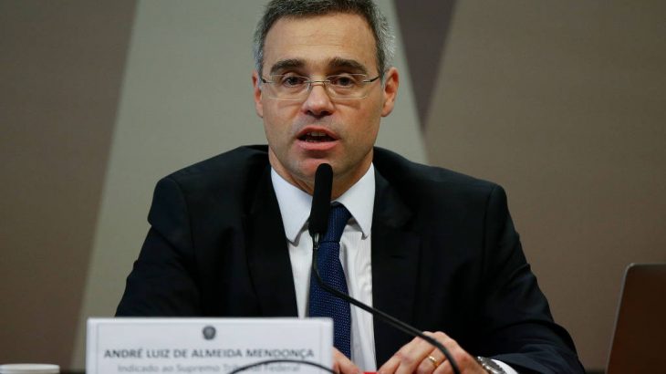 André Mendonça, em sabatina na CCJ do Senado. (Pedro Ladeira/Folhapress)