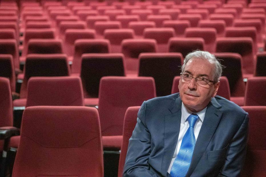 Eduardo Cunha ao lançar seu livro em São Paulo; ele foi beneficiado com anulações. (Foto: Daniel Teixeira/ Estadão)
