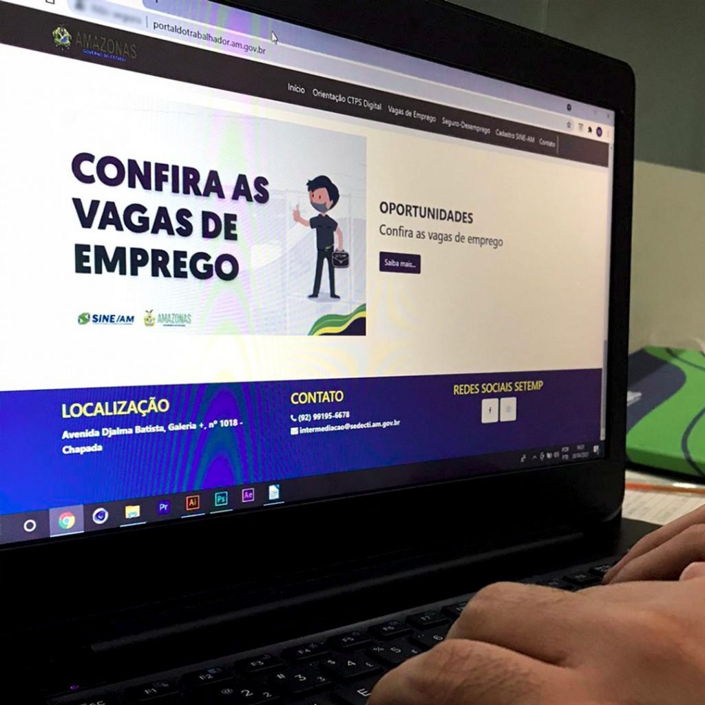Amazonas tem o 5º melhor desempenho nacional no saldo de geração de empregos