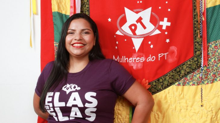 Anne Moura tem 32 anos, é manauara, descendente indígena, enfermeira de formação e militante do movimento estudantil (Reprodução/ CUT)