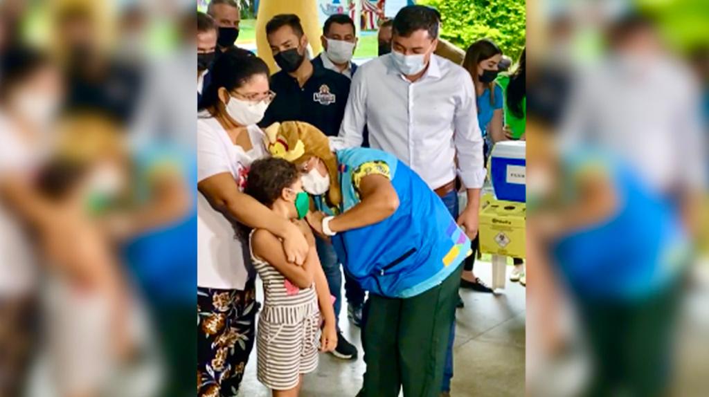 Menina de 6 anos se torna primeira criança vacinada contra Covid-19 no Amazonas