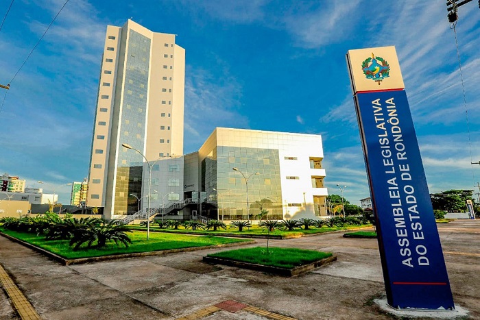 Fachada da Assembleia Legislativa de Rondônia (Divulgação/Alejo)