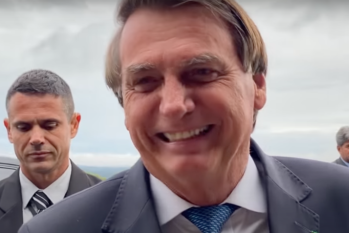 O presidente Jair Bolsonaro se referiu ao governador do Maranhão como 'gordo' Foto: Reprodução
