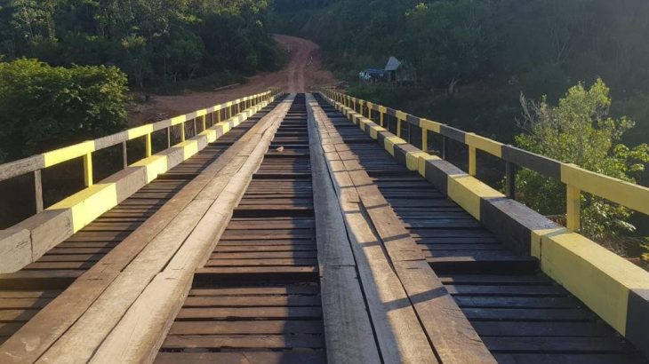 Quatro pontes de madeira foram construídas ao longo da rodovia AM-174, por determinação do governador Wilson Lima (Divulgação)