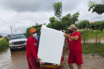 Centenas de pessoas ficaram desabrigadas em decorrência das cheias de rios (Secretaria de Segurança Pública do Maranhão)