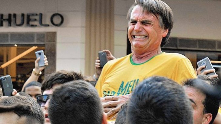 Presidente Jair Bolsonaro foi esfaqueado em ato de campanha em Juiz de Fora, Minas Gerais Foto: REUTERS/Raysa Campos

