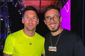 Messi e o DJ Fer Palacio (Reprodução/Redes Sociais)