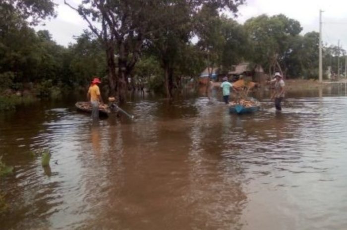 Famílias desabrigadas no Mato Grosso (Reprodução/ Internet)