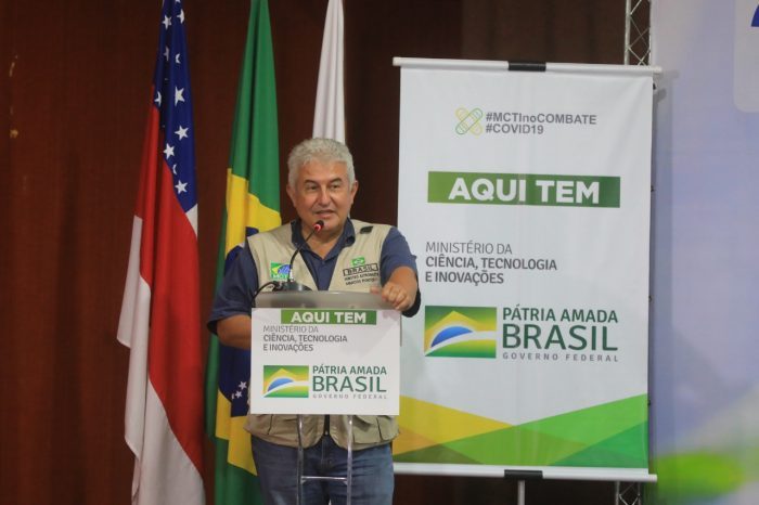 The Minister of Science, Technology and Innovations, Marcos Pontes, participates in the official opening of the 18th National Week of Science and Technology (Arthur Castro/ Secom)