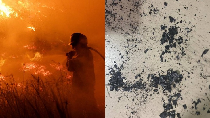 Incêndios na Argentina provocam ‘chuva de fuligem’ em cidade gaúcha na fronteira